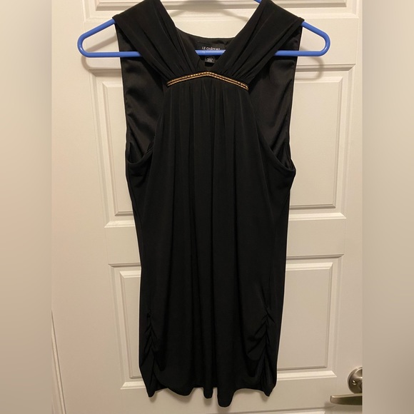 Black Le Chateau Halter shirt - Picture 1 of 5